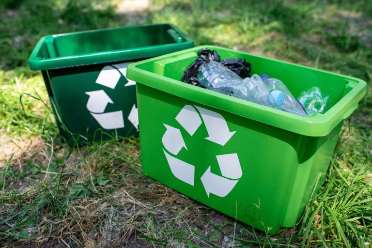 green-recycling-boxes-with-plastic-trash